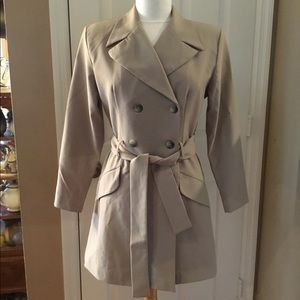 VTG 80s Alyn Paige Short Trench Coat size 10